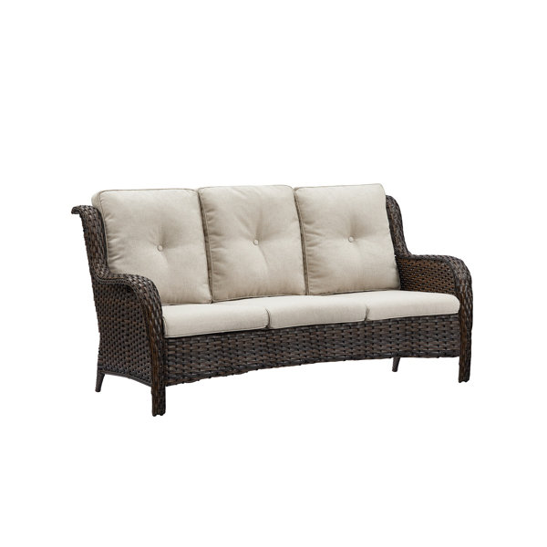 3 seater wicker lounge hot sale